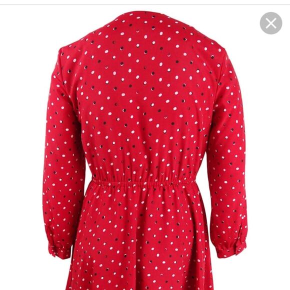 NWT Maison Jules Sz M Red Rainbow Fit and Flare - Picture 8 of 13